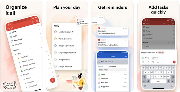 Todoist best app for productivity & time saving graphic